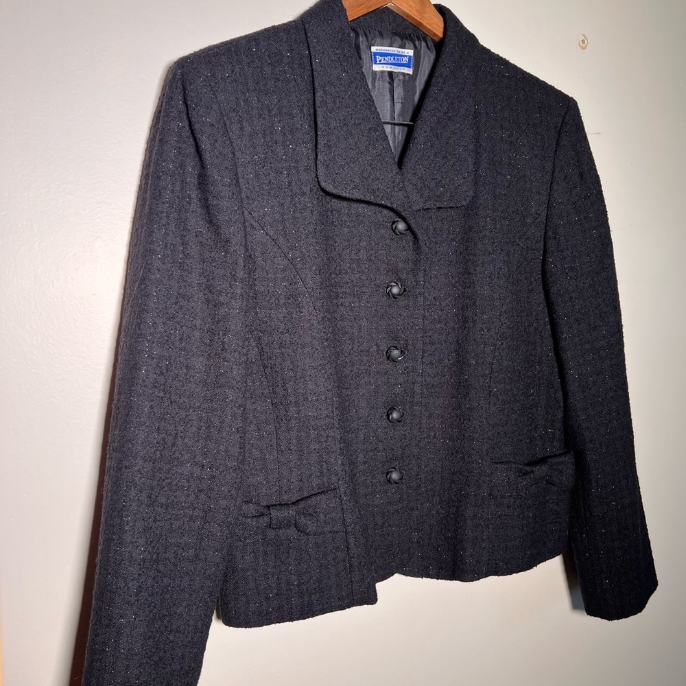 Pendleton Women's Black Wool Jacket - image 5